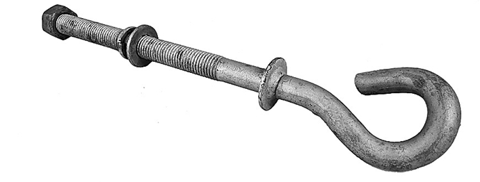 Крюк монтажный АСВ B-16/240 гальваника