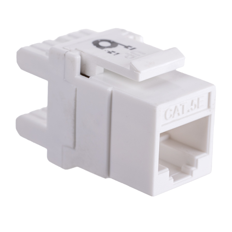 Модуль Maxicord Keystone Jack кат.5е UTP 110 IDC 180 градусов, белый