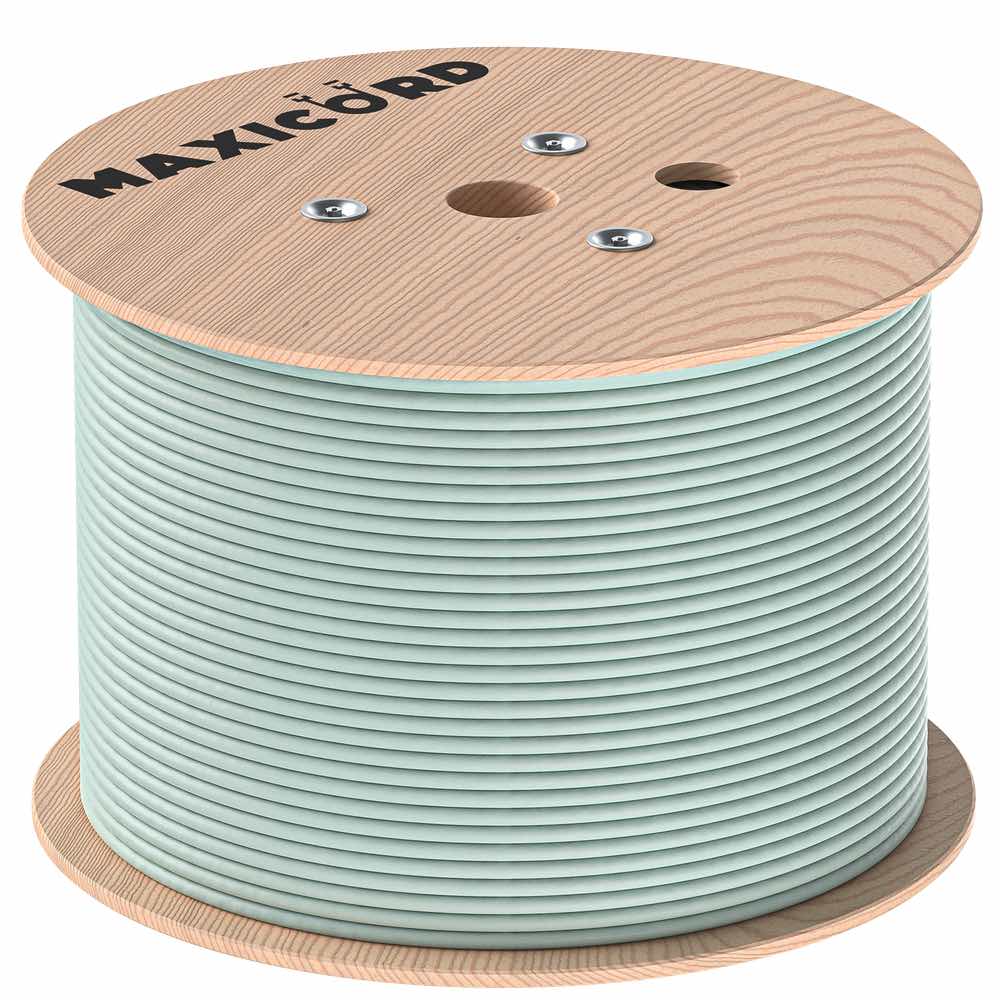 Кабель витая пара Maxicord кат.6A F/UTP4 CU 23AWG LSZH нг(А)-HF, аква, 500 м